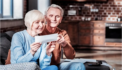 Elderly couple